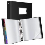 Uquelic 50-Pocket Binder with Sleeves
