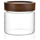 Clear Glass Storage Canister with Airtight Lid