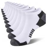 COOVAN 10 Pairs Men Ankle Socks 10 Pack