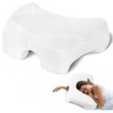 Side Sleeper Pillow with Arm Hole, White