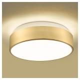 AUTELO 2-Light Glass Flush Mount Ceiling Light