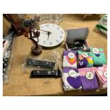 Tree of Life socks, door handles, charger clock