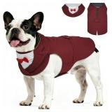 Supet Dog Tuxedo & Bandana Set - Burgundy (S)