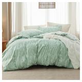 Bedsure Queen Comforter Set - Sage Green