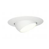 Halo Matte White 6 in. W Metal Eyeball Trim
