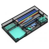 Desk Drawer Organizer, Small Metal Mesh Tray