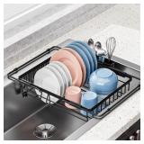In-Sink Dish Drying Rack with Utensil Holder