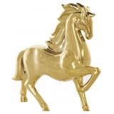 Deco 79 Ceramic Horse Sculpture, Gold