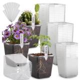 RooTrimmer 5.5" Clear Nursery Pots, 30Pcs