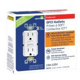 Leviton 15A GFCI Outlet 3pk, 2ct 20A GFCI Outlet