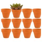 Mini Terracotta Pots 2" with Drainage Holes