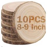 Wood Slices for Centerpieces - 8-9", 10 Pcs