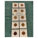 10ct Gem BU 1957D Wheat Back Cents
