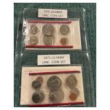 1975 & 1976 US Mint UNC. Coin Set