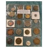 Gold/Silver Plated Bronze Town Cen. Tokens
