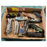 Flat of Assorted Pocket Knives