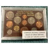 Complete Decimal Coinage Great Britain