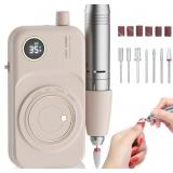 Portable Nail Drill 35000RPM E File Kit (Pink)