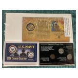 US Navy Colorized Coins: P Sac Dollar FDC