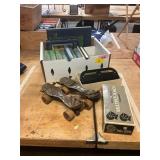Vintage Skates, Books, Hole Punch, Etc