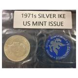 1971s Silver IKE US Mint Issue