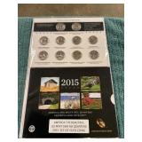 US Mint Gem BU Quarters 2015 Set 10 PD Coins