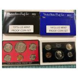 1972s & 1973s US Mint Proof Coin Set