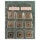 9ct BU UNC Wheat Back Lincoln Cents