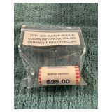 25 BU 2008 Andrew Jackson Presidential Coins