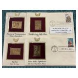 4ct 24k G Layered Stamp Replica 1st Day Covers