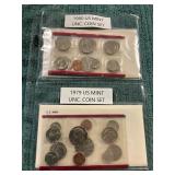 1970 & 1980 US Mint UNC. Coin Set