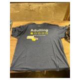 2XL Adulting Would Not Recommend Graphic T