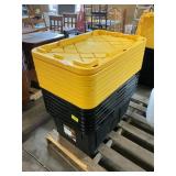 8 ct. 27 gallon totes with lids