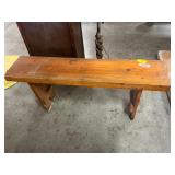 Wooden bench