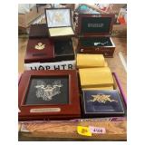 Assorted. Coin Display Boxes