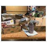 Artificial Flowers, Lamp, Fan, Etc