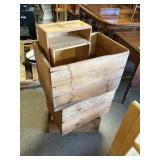 Wooden advertisement boxes
