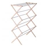 4ct 30 in. x 42 in. Natural Wood Garment Rack