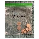 10ct V Nickels