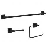 Maxted 3-Piece Bath Hardware Set (Matte Black)