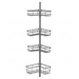 Glacier Bay Tension Pole Shower Caddy Satin Ni