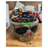 Skull Candy Bowl, Gift Bags, Spider Web
