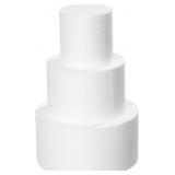3 Tiers 4" 6" 8" Round Styrofoam Dummies Set