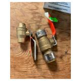 SharkBite Ball Valve, 1", Ball Valve, 3/4"