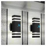 Dusk to Dawn Outdoor Light, 2-Tier, 12.8"