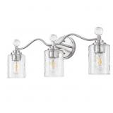 24 in. 3-Light Brushed Nickel Vanity Light