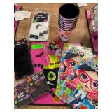 Halloween tote,sticker book,cups & misc