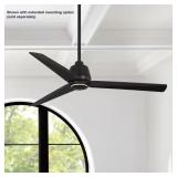 Sandro 56in Matte Black Ceiling Fan