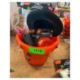 Pumpkin bucket, handcuff accessory set & misc