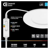 3pk Pro Value Series LED 4-in Round Recessed Light